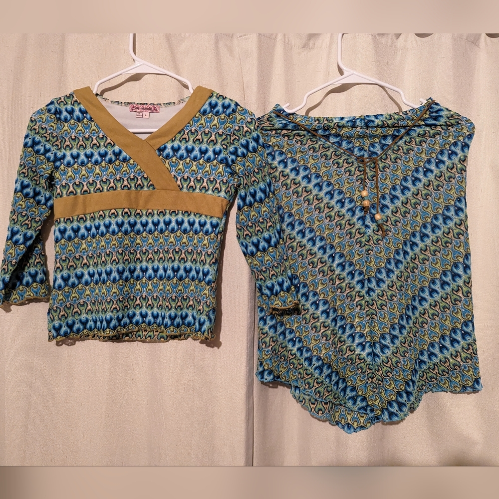 Little girl top and skirt set size L